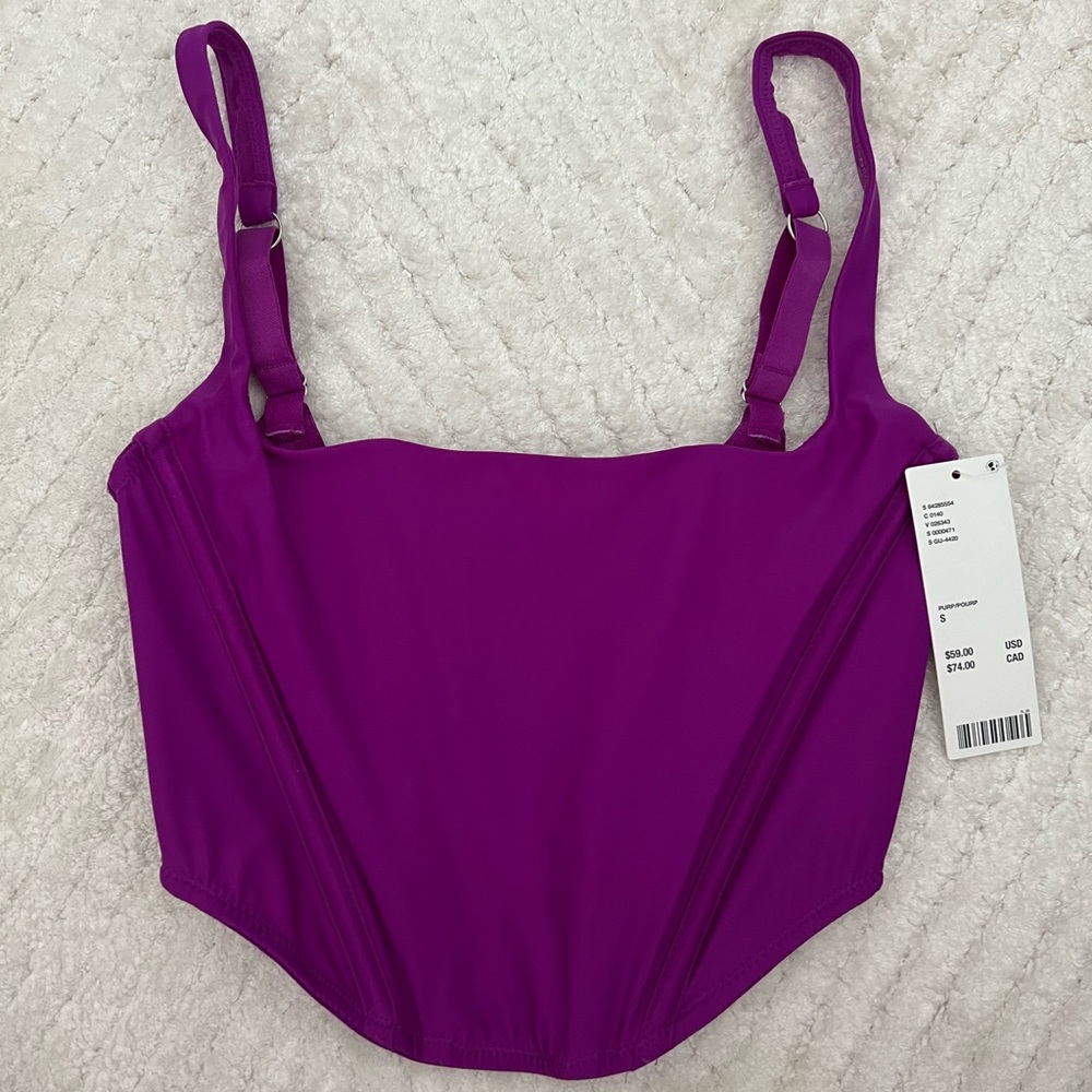 Urban outfitters purple corset top